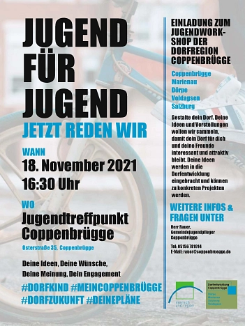 Jugend für Jugend 2021 Plakat © Gemeinde Coppenbrügge