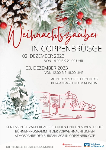 Plakat Weihnachtszauber 2023 © Gemeinde Coppenbrügge
